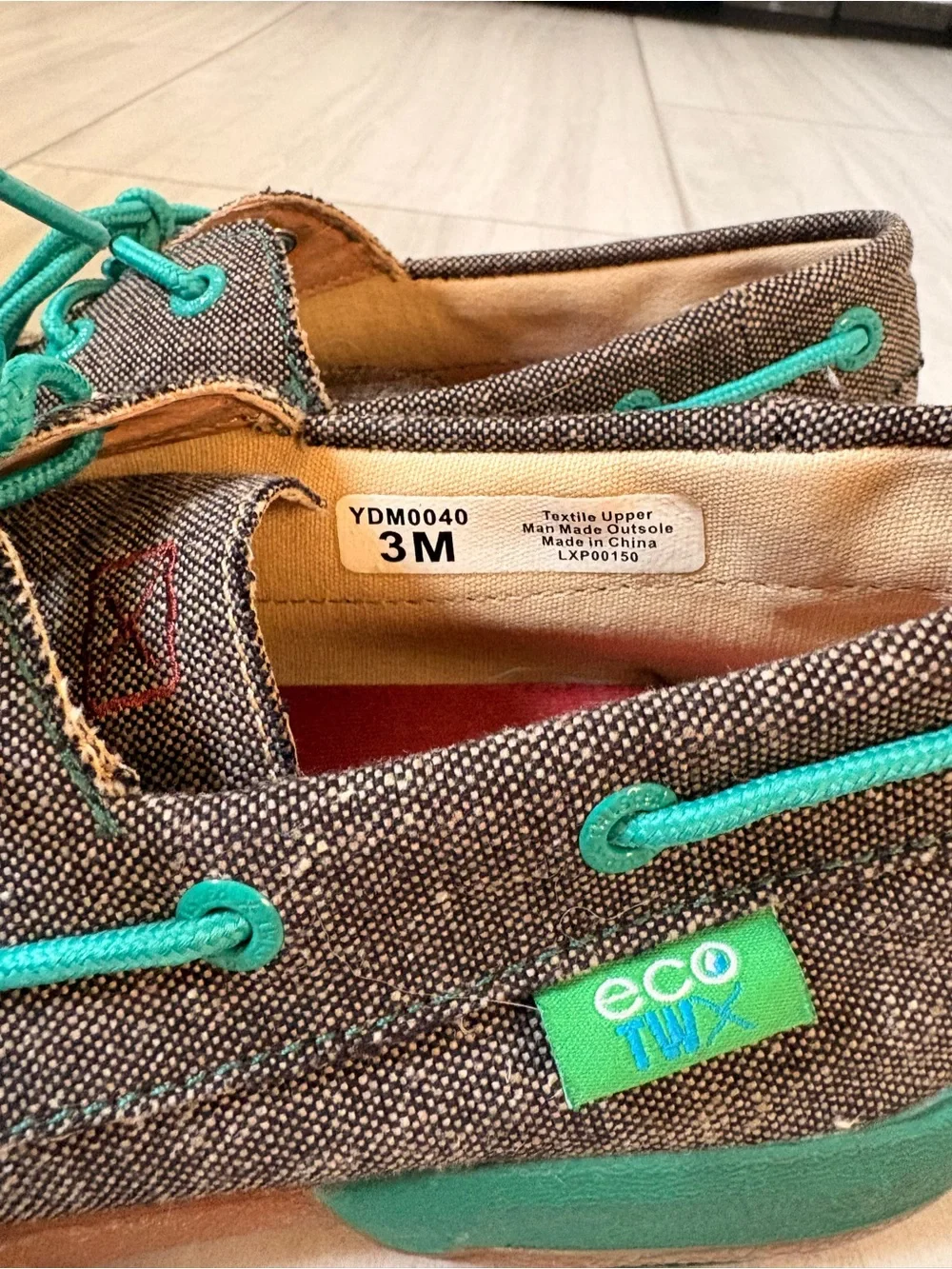 Twisted X Youth Dust & Turquoise ECO Driving Moc 3M youth